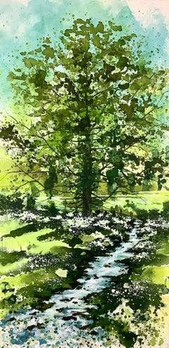 Just Before We Stopped, Contemporary Landscape Painting, Woodland Art, Nature