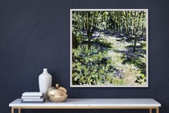 The Shadows Draw Longer, Expressionist Style Landscape Painting, Original Art