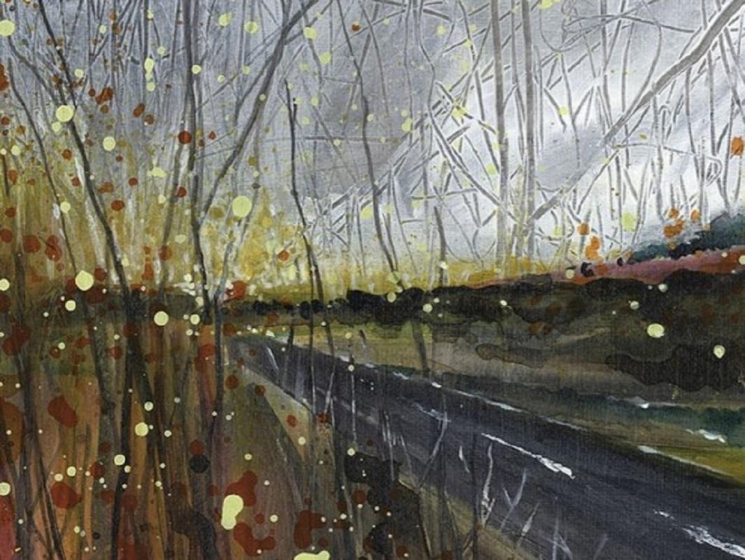 The Way Home  - Abstract Painting by Adele Riley