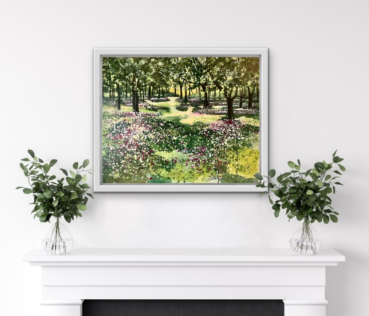 Woodlands Treasures - Impressionist Painting by Adele Riley