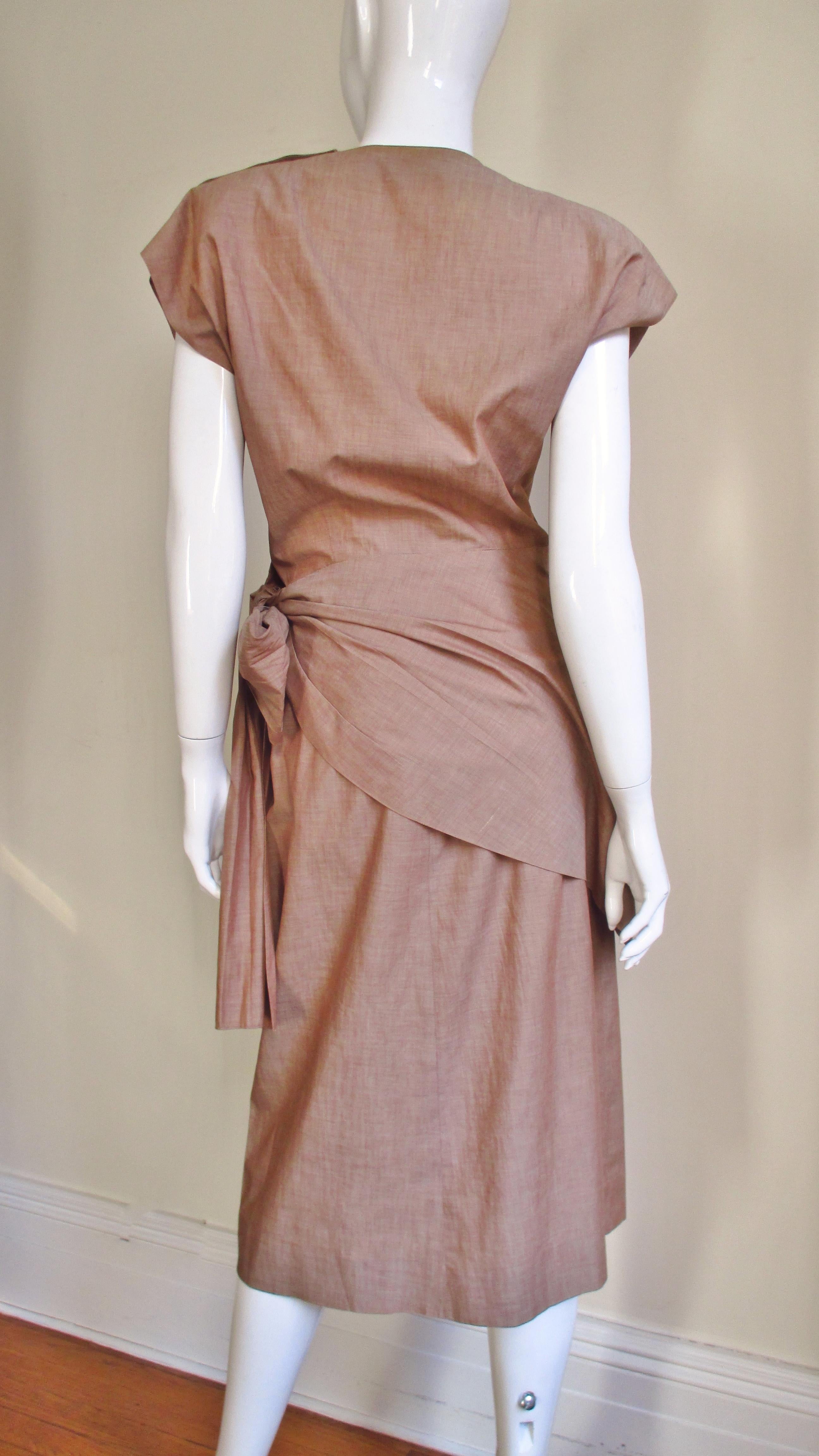 Adele Simpson 1940s Wrap Top and Skirt For Sale 3