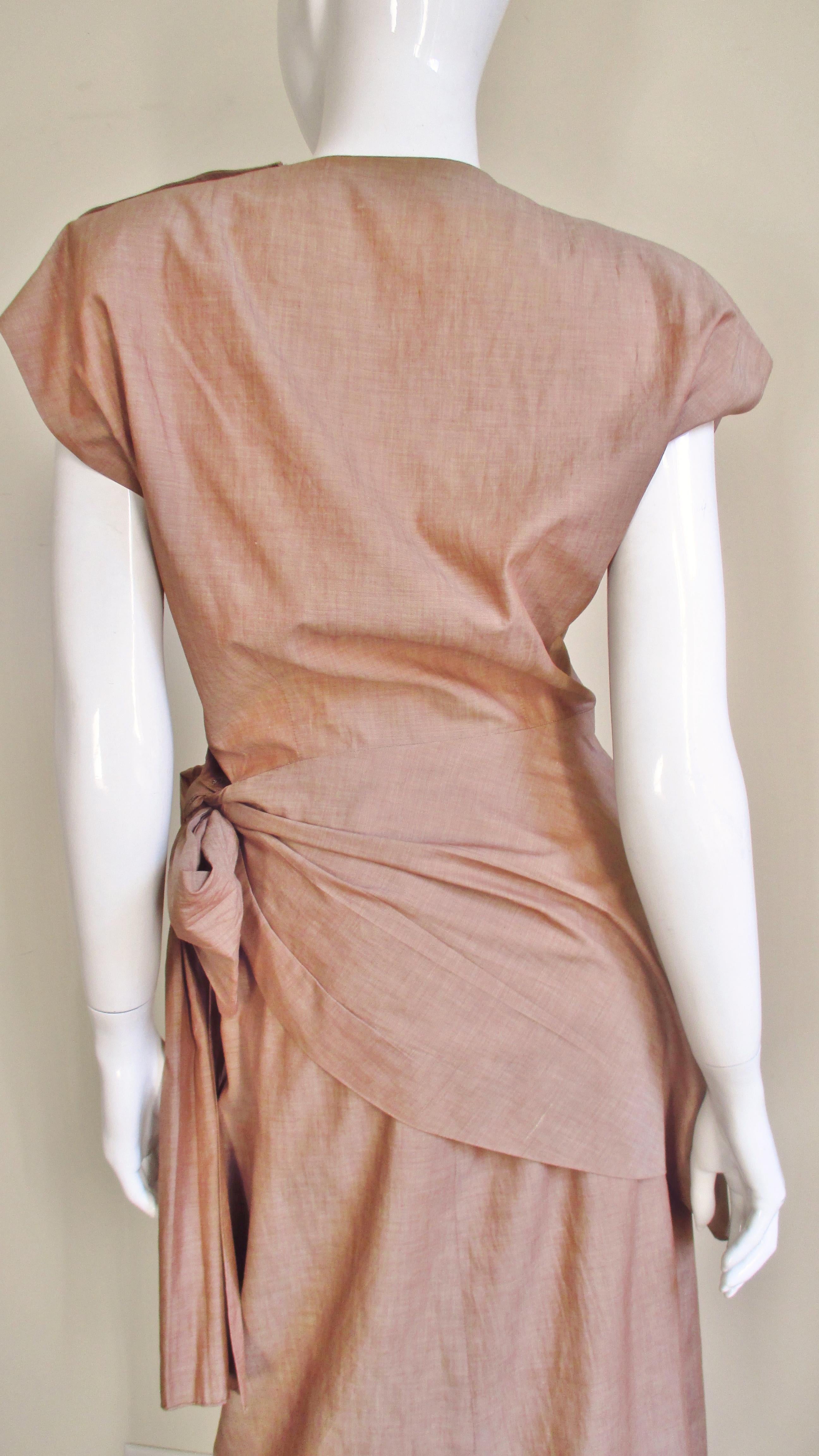 Adele Simpson 1940s Wrap Top and Skirt For Sale 4