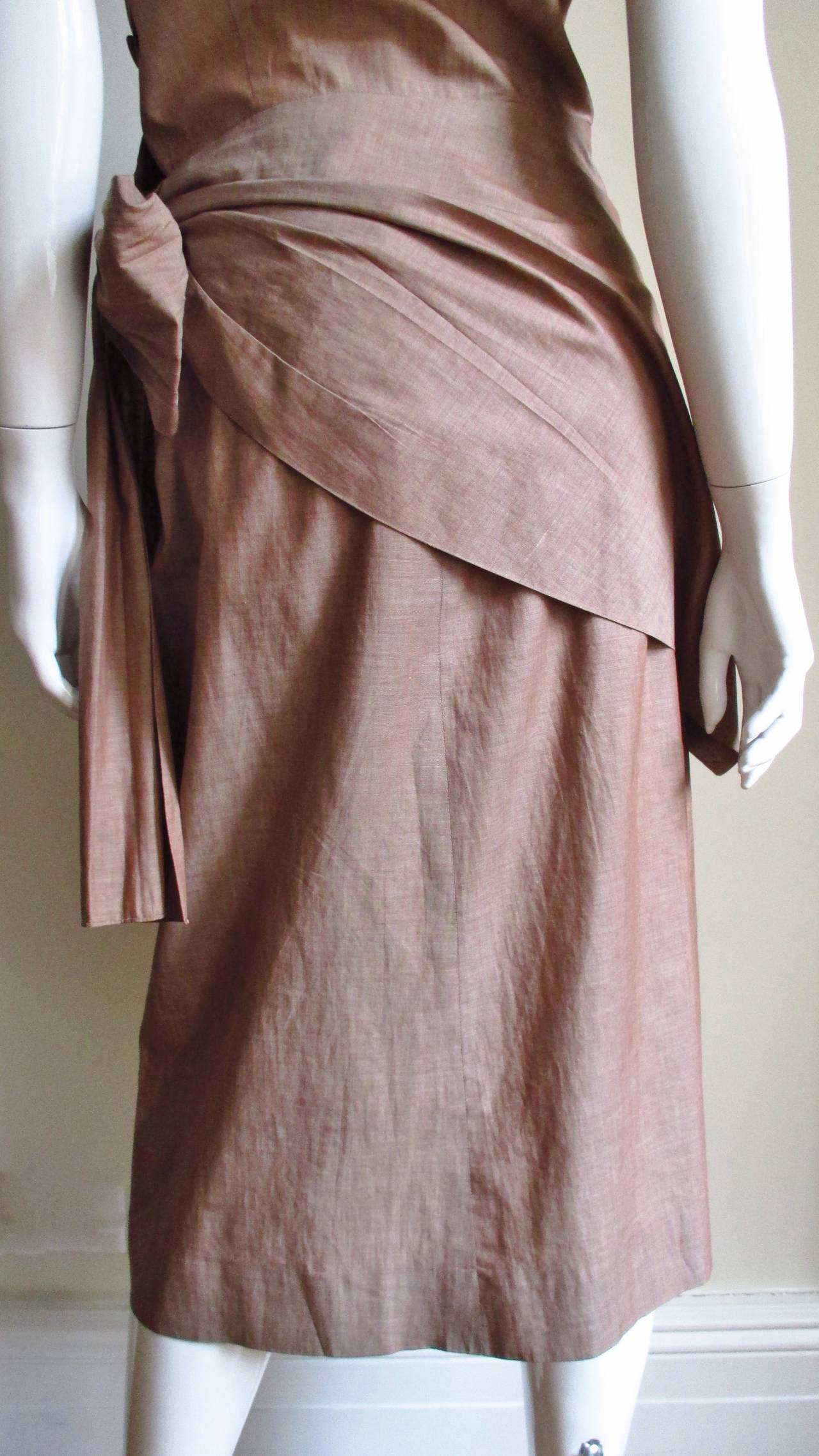  Adele Simpson 1940s Wrap Top and Skirt For Sale 6