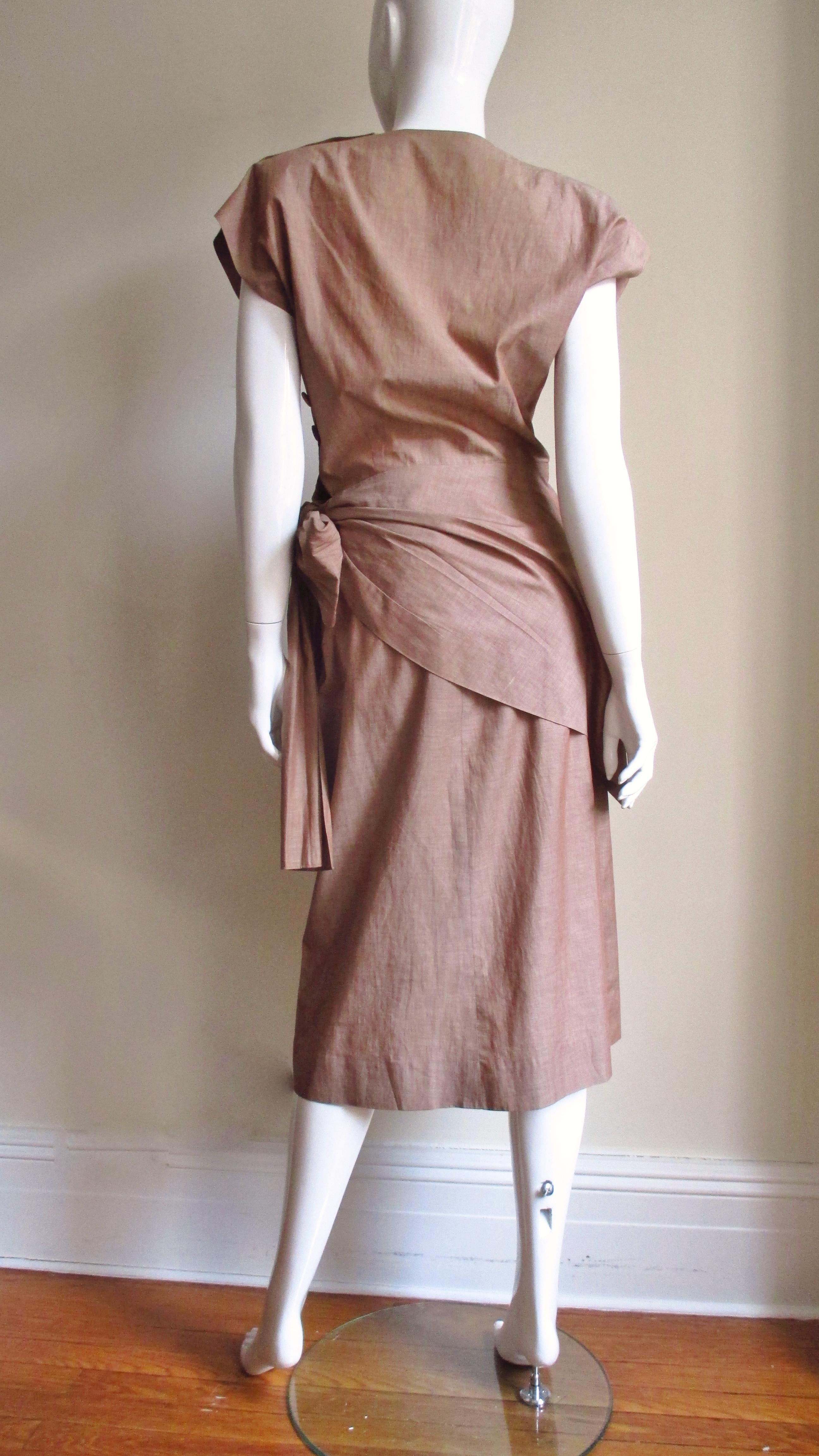  Adele Simpson 1940s Wrap Top and Skirt For Sale 7