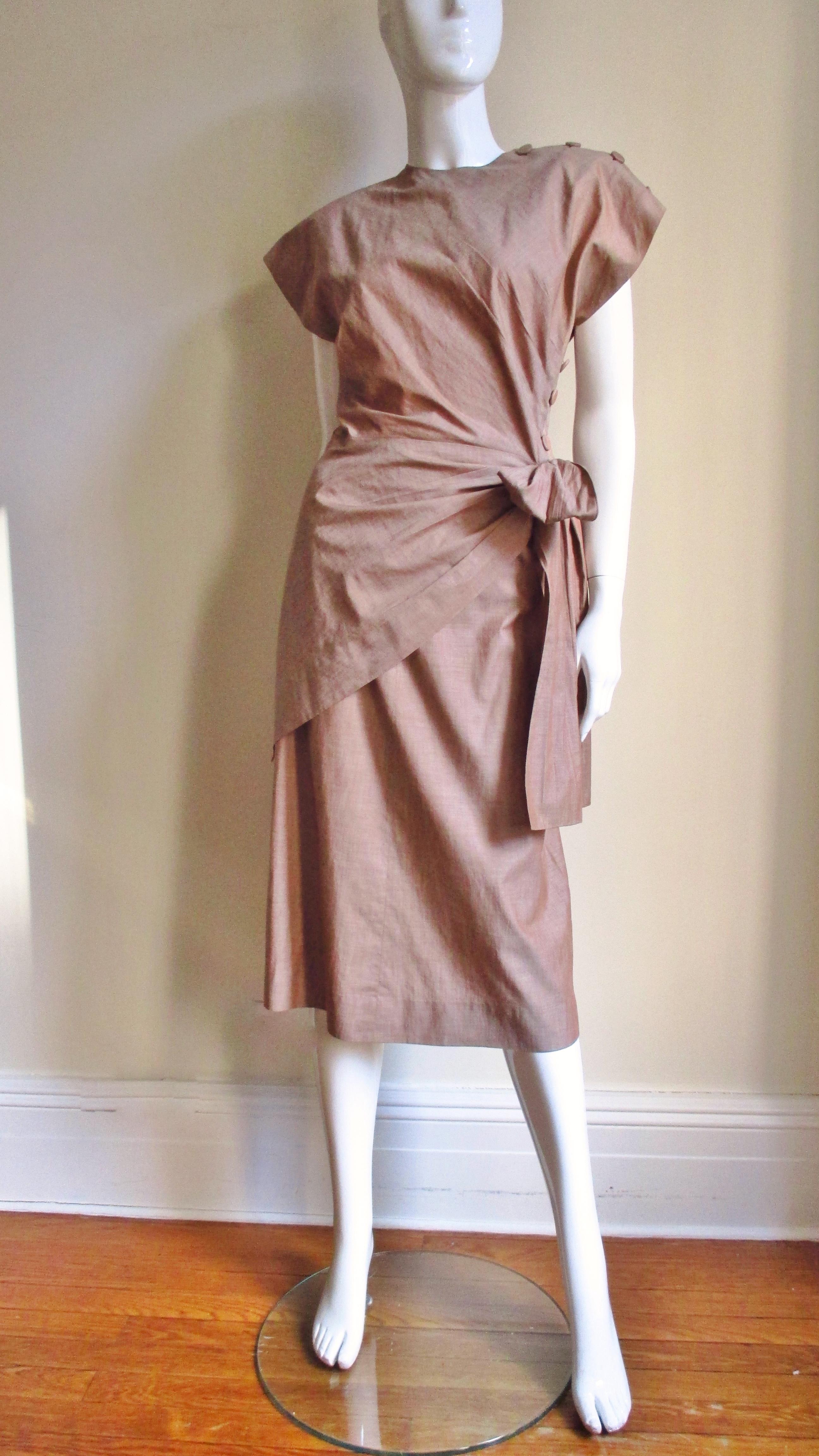  Adele Simpson 1940s Wrap Top and Skirt For Sale 2