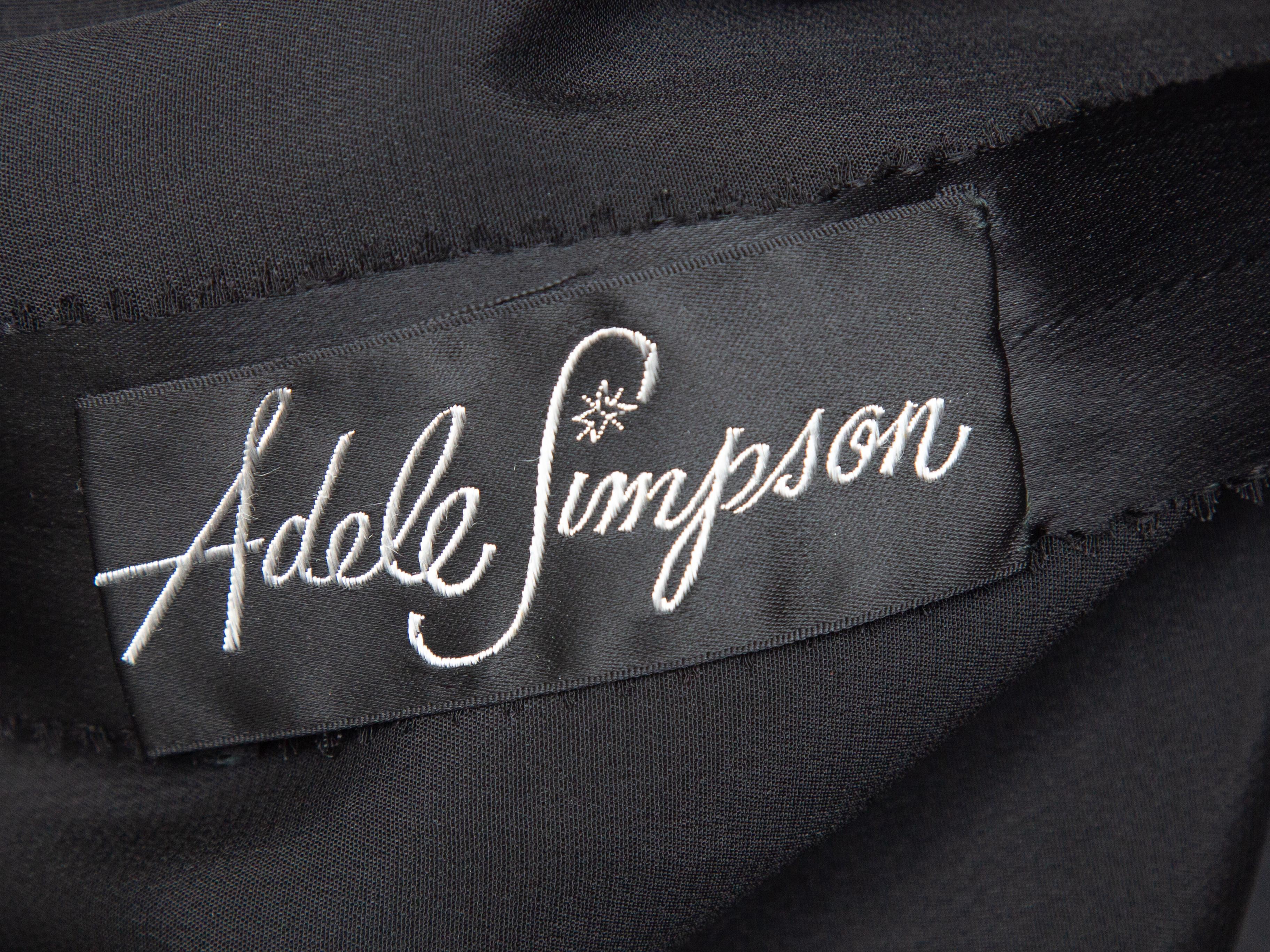 Women's Adele Simpson Black Lace Sleeveless Dress