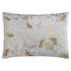 Adele Gold Feather Velvet Lumbar Pillow