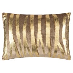 Adele Stone Gold Velvet Lumbar Pillow