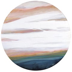 Wild Skies 3 - Original Abstract Gold Leaf and Acrylic Painting on Wood Panel