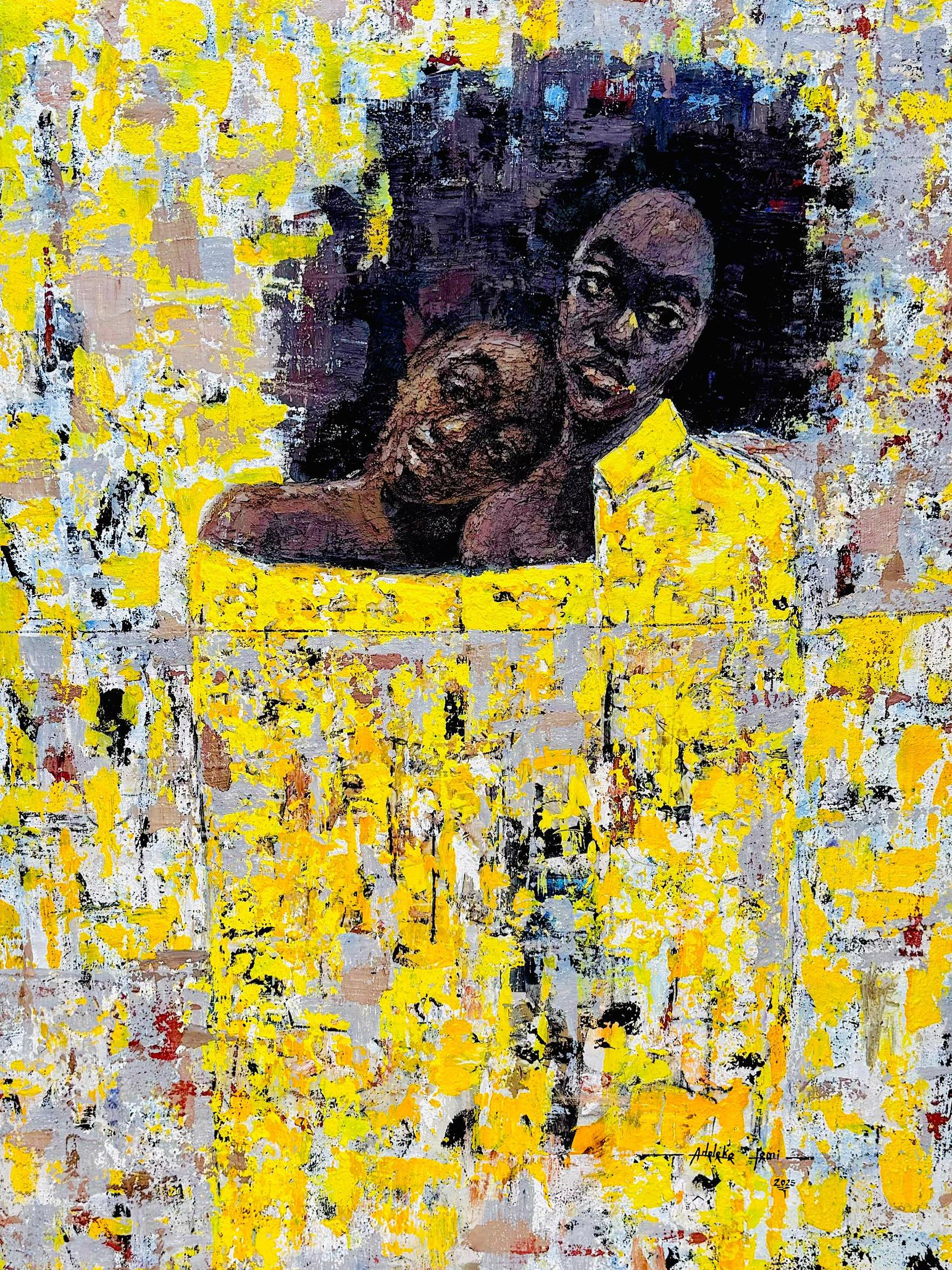 Co-Comparison -21st Century, Contemporary, Figurative Portrait, Impasto, African