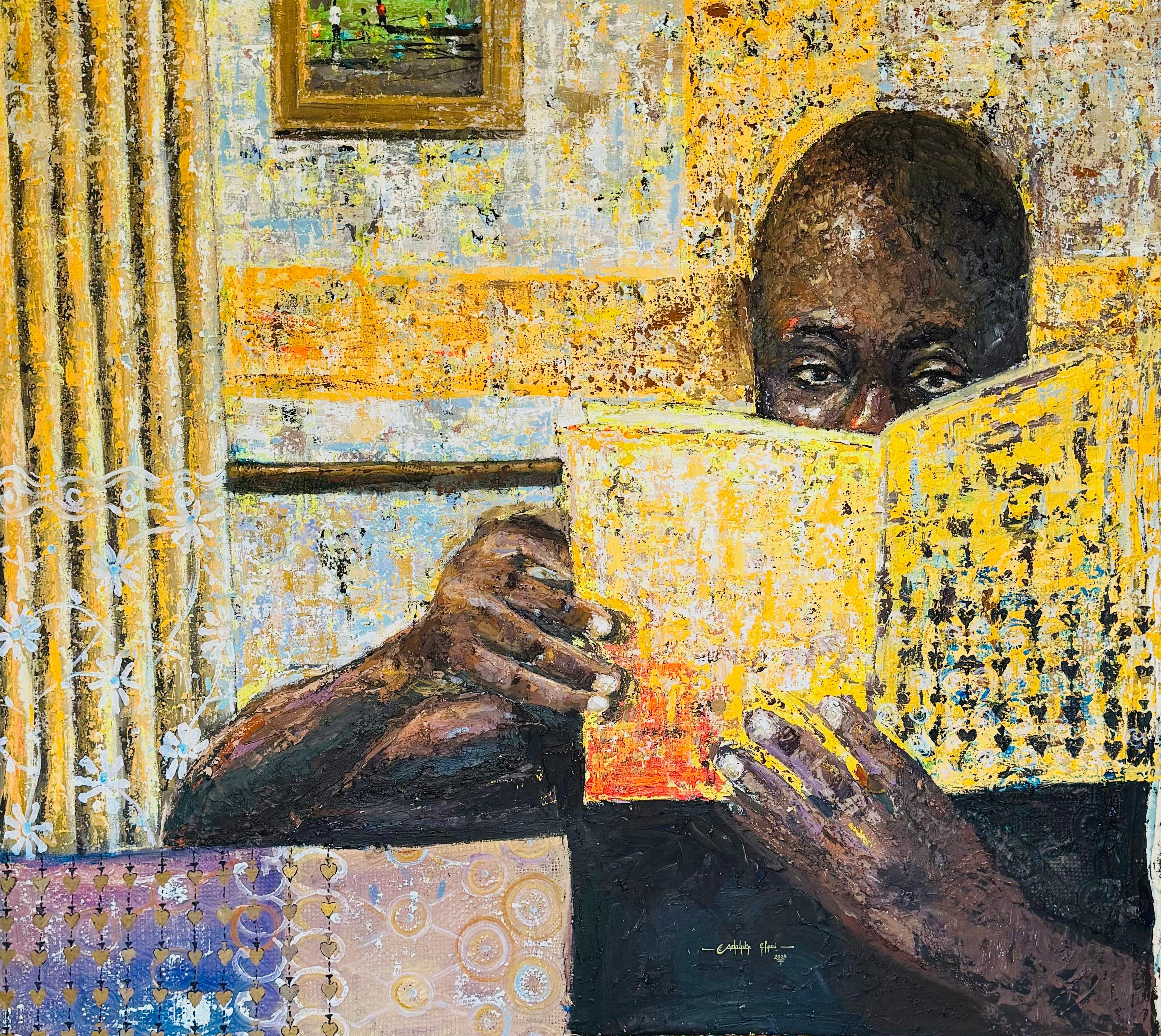 Detox - 21st Century, Contemporary, Figurative Portrait, Impasto, African