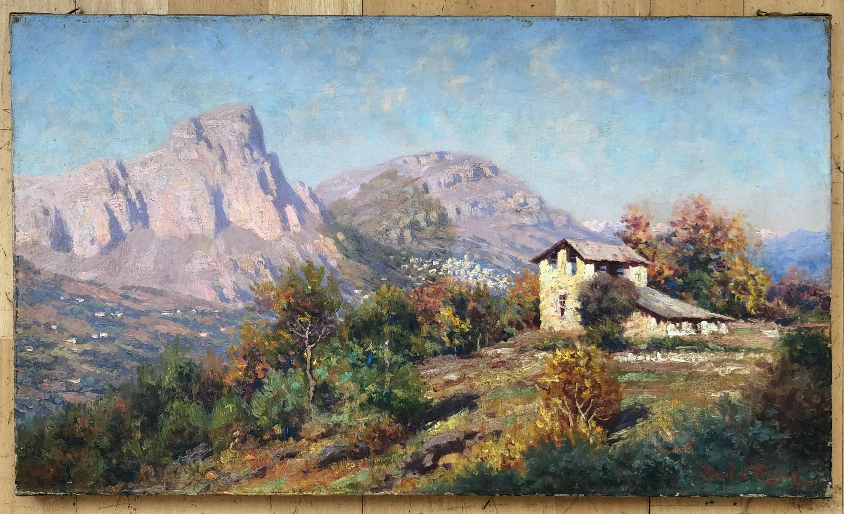 Paysage provençal - Painting de Adelin Charles Morel De Tanguy