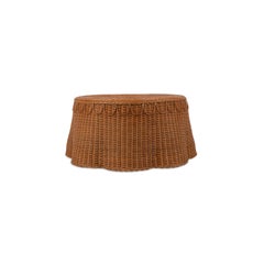 Adeline Coffee Table in Natural Honey Rattan, Modern furniture by Louise Roe