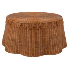 Adeline Coffee Table in Natural Honey Rattan, Modern furniture by Louise Roe