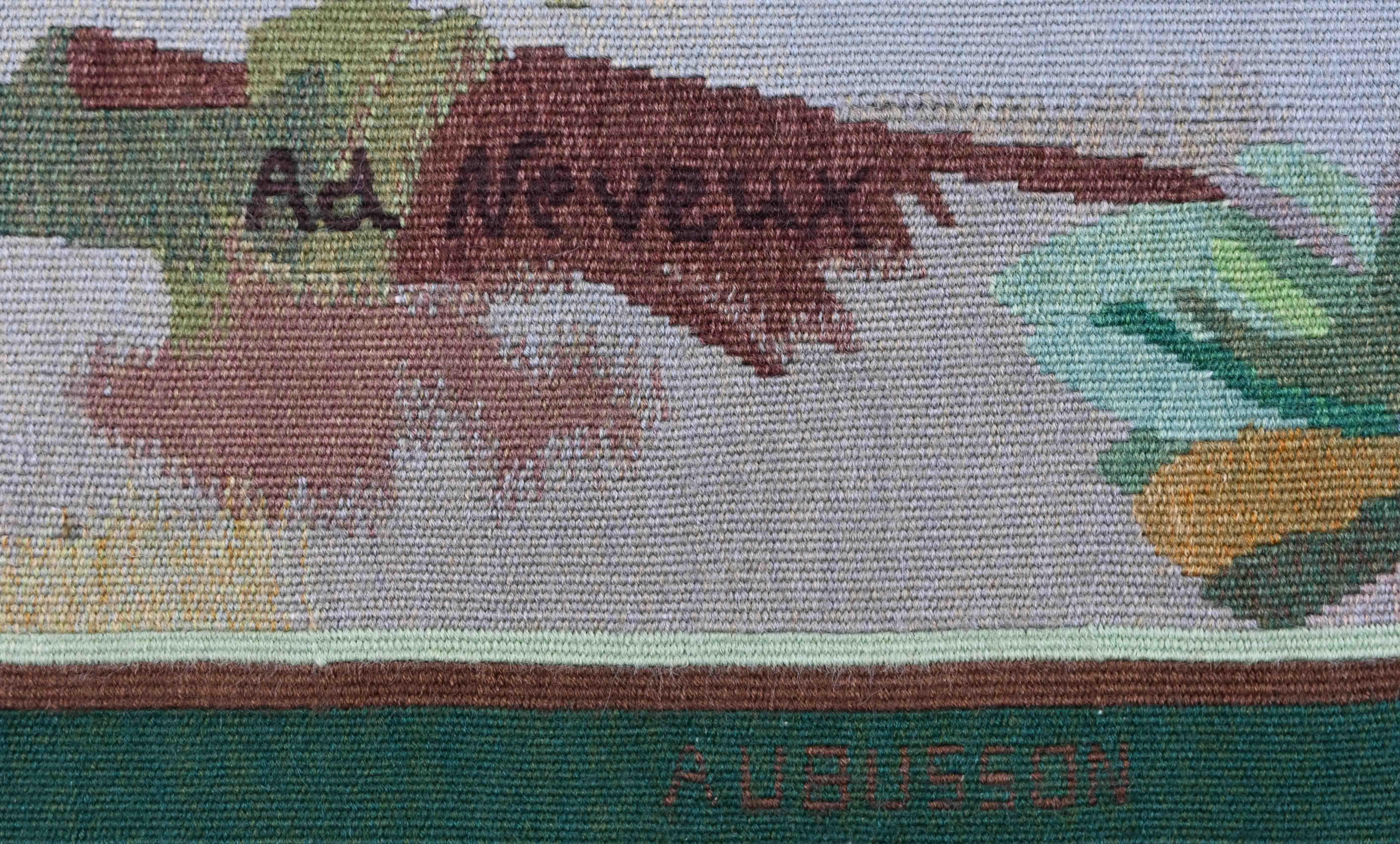 Adelyne Neveux, Las Margaritas - Tapiz de Aubusson francés, Atelier Legoueix - 1445 Tejido a mano en venta