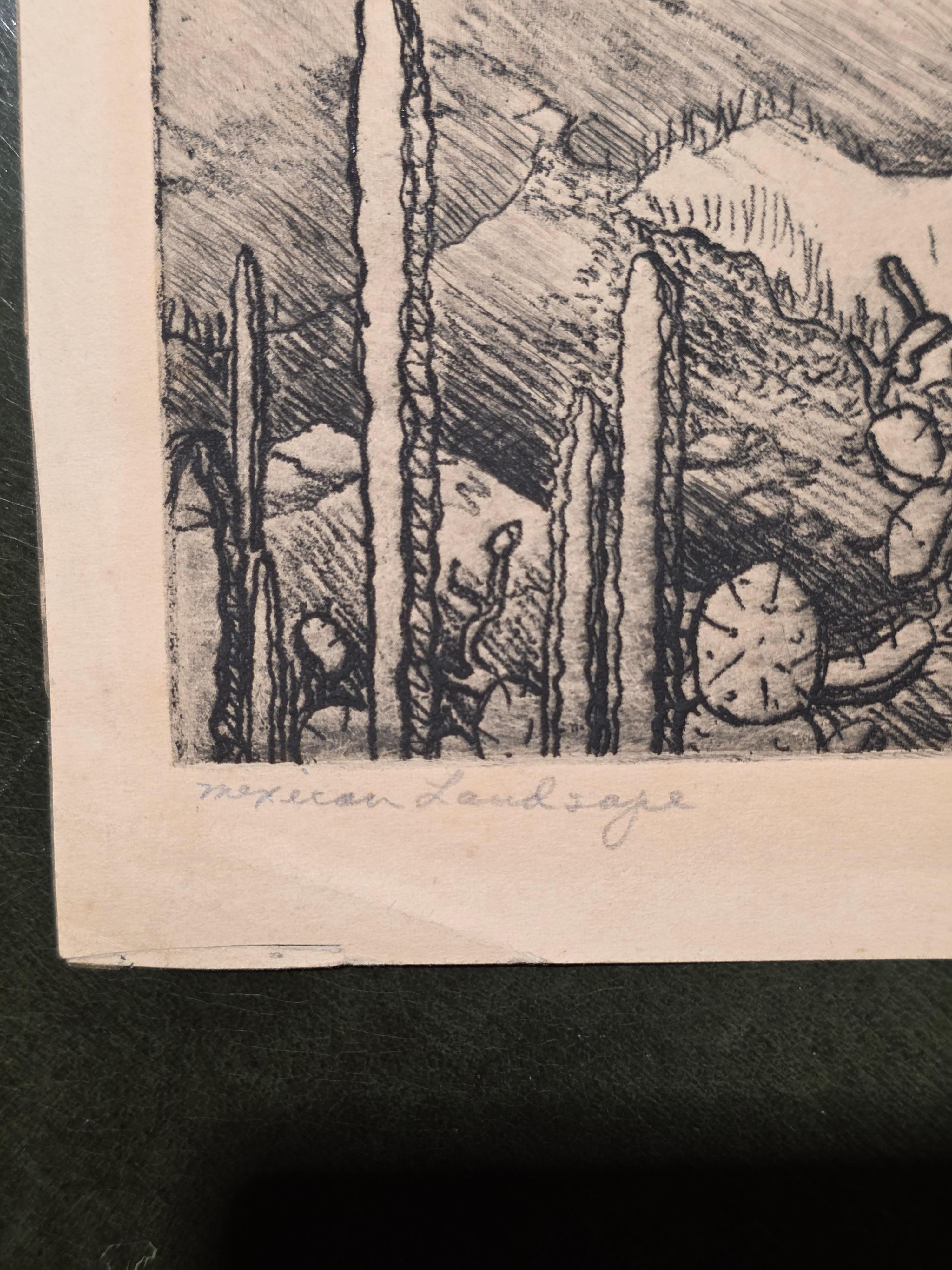 Adelyne S Cross Print Amerikanisch CIRCA 1940 (Art déco) im Angebot