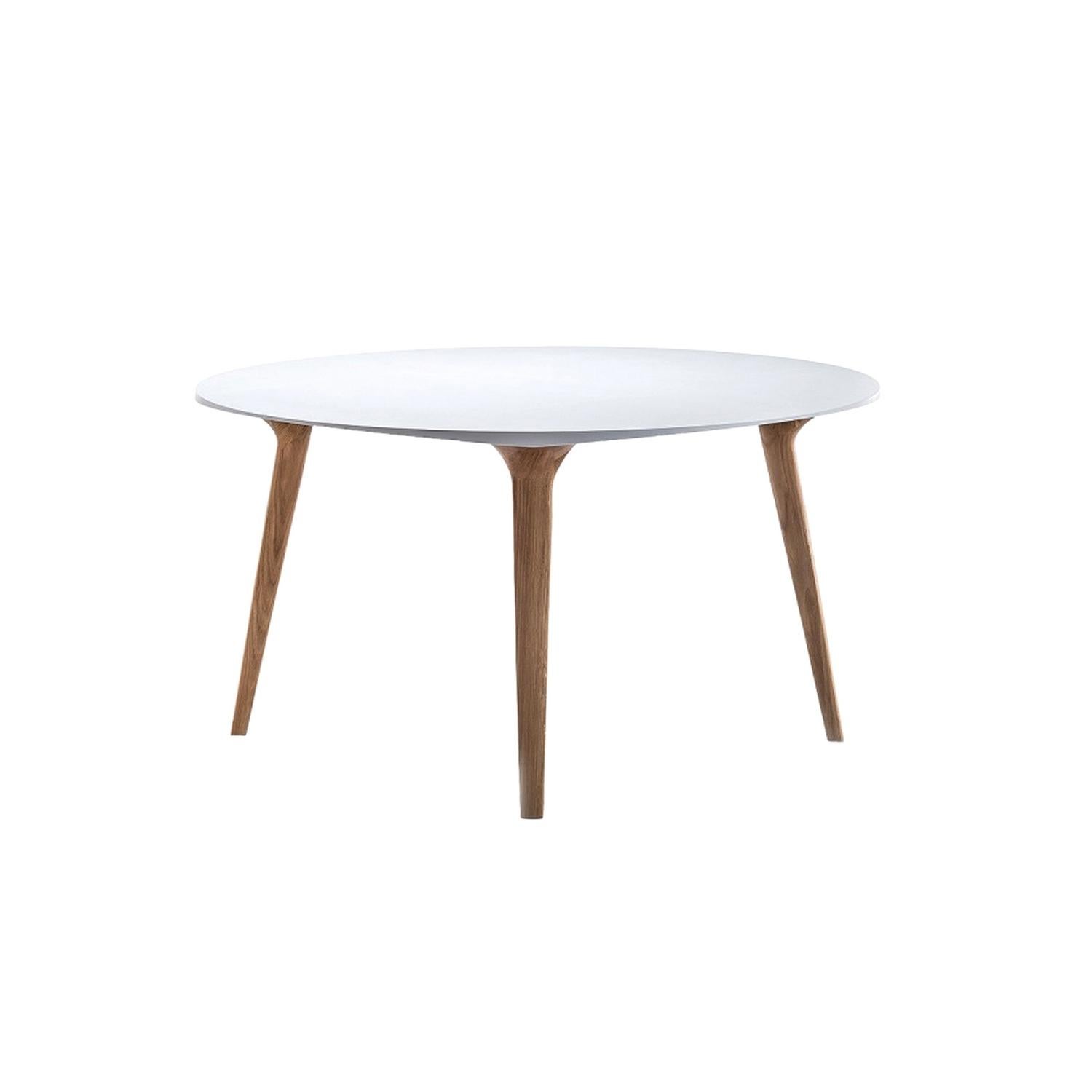 Italian Ademar Walnut / Marble Dining Table, designed by Giulio Lacchetti, Made in Italy For Sale