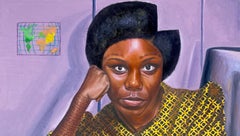 Before the Leap - 21st Century, Contemporary Portrait, Figurative, Women, Africa