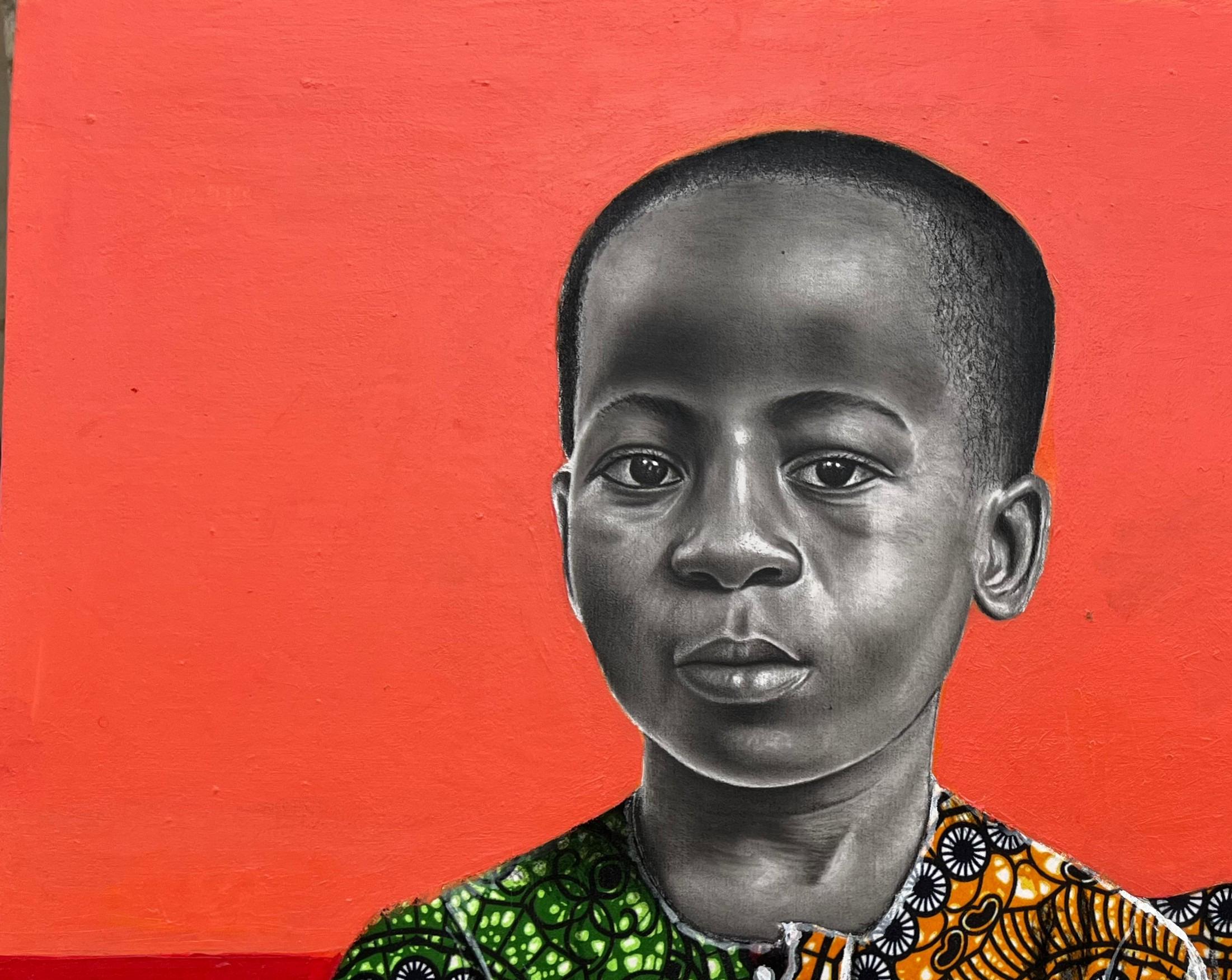 Frères - Painting de Ademola Clement Ajayi
