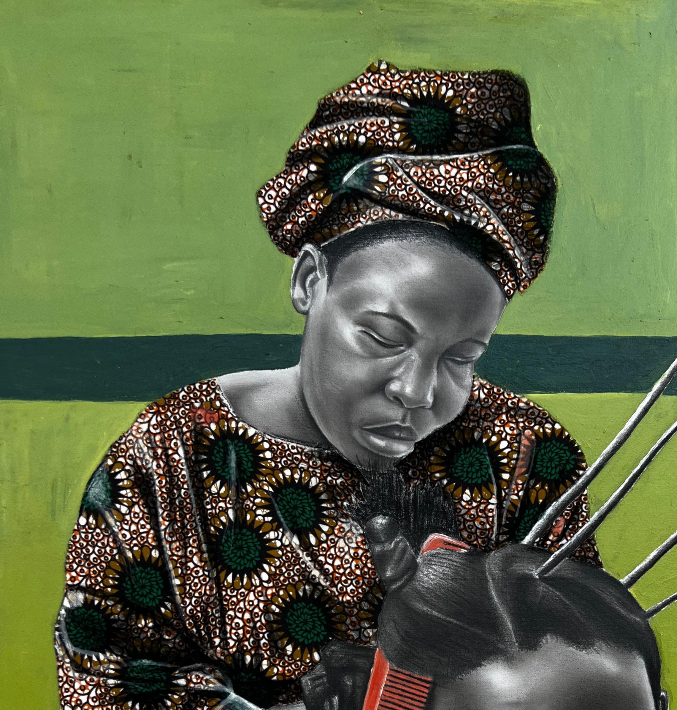 For Tomorrow's Festival  - Painting by Ademola Clement Ajayi