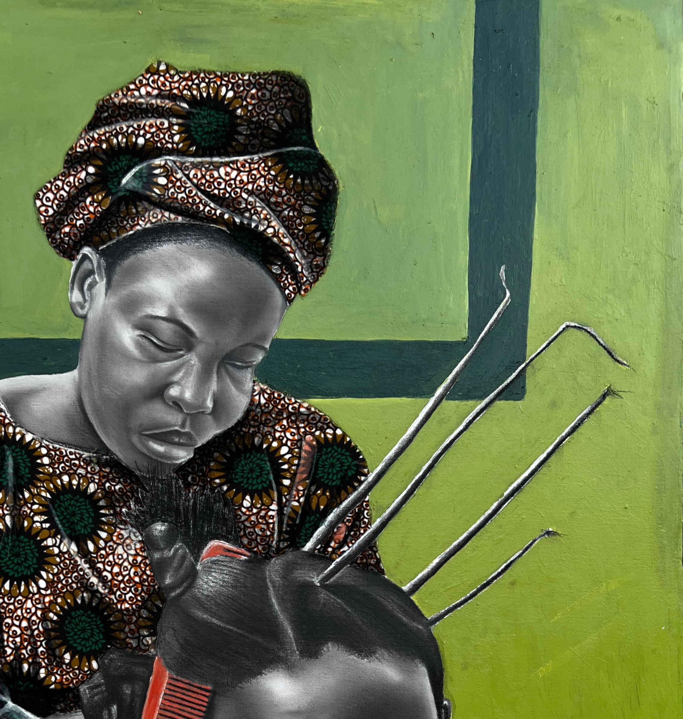 For Tomorrow's Festival  - Contemporary Painting by Ademola Clement Ajayi