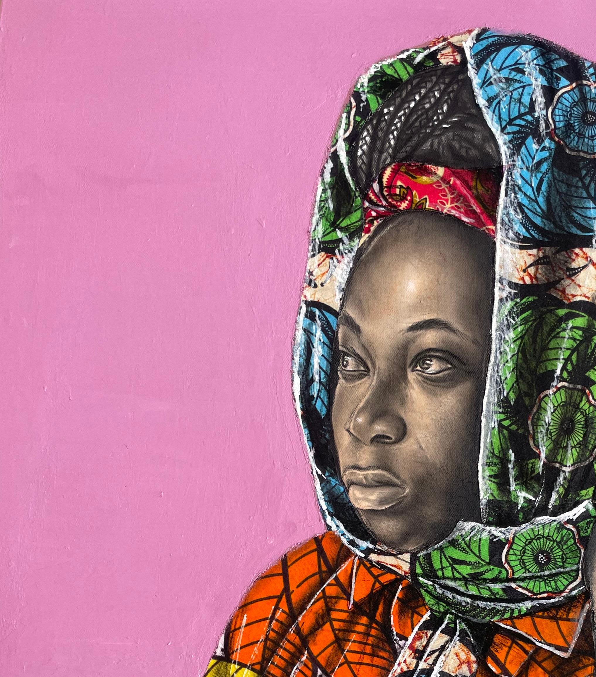 Esperanza de Gloria (Ireti Ogo) - Siglo XXI, Contemporáneo, Figurativo, Cultural - Painting de Ademola Clement Ajayi