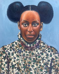 Innocence - 21. Jahrhundert, Zeitgenössisch, Porträt, Figurativ, Frauen, Afrika