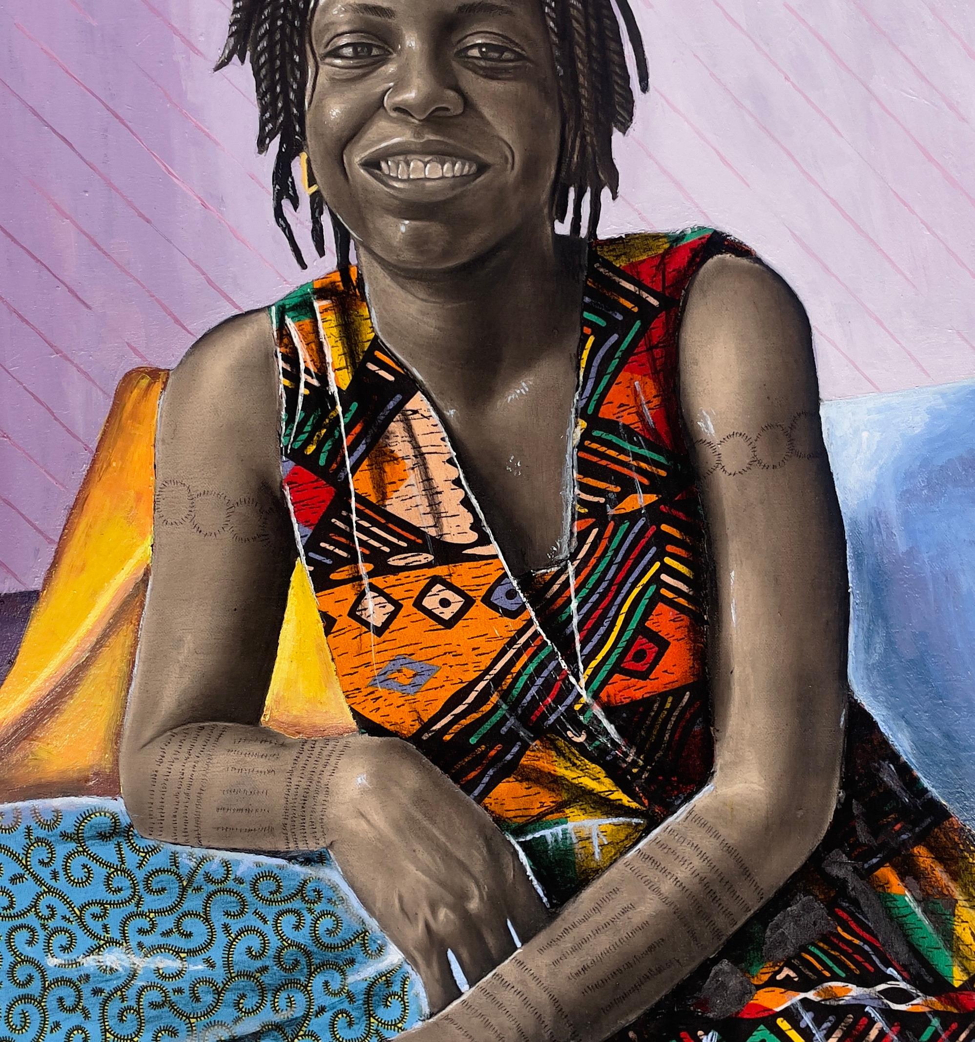 Solace - 21st Century, Contemporary, Figurative Portrait, Africa, Women For Sale 1