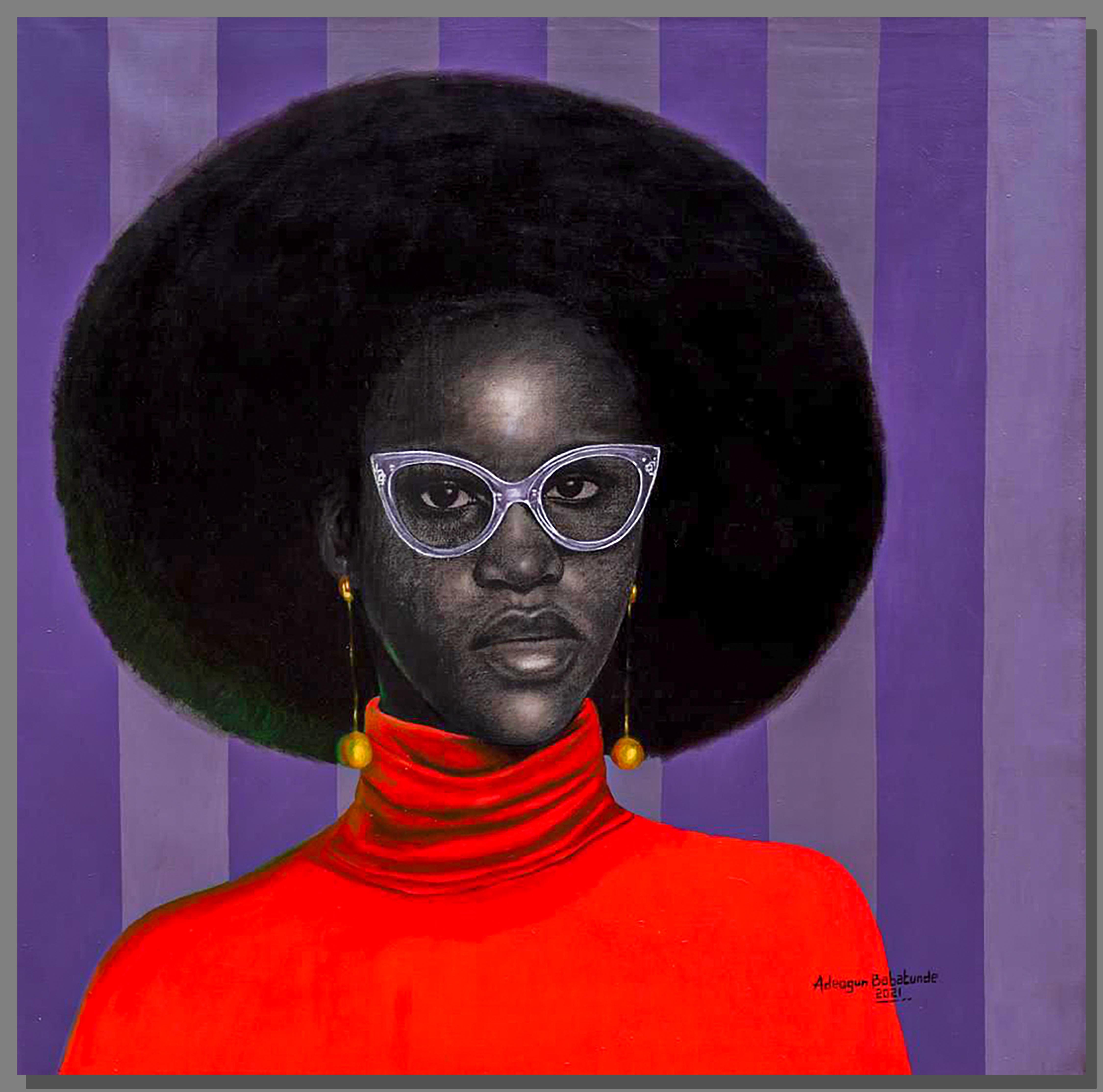 ADUKE (Always a sister) ii - Painting by Adeogun Babatunde Joseph