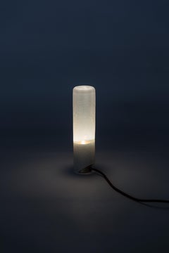 ADesignStudio Lámpara de mesa Crackle T1 Vidrio soplado de alabastro con. Salida LED ambiente