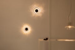 ADesignStudio Crackle W1 Sculptural Hand Blown Glass Wall Light