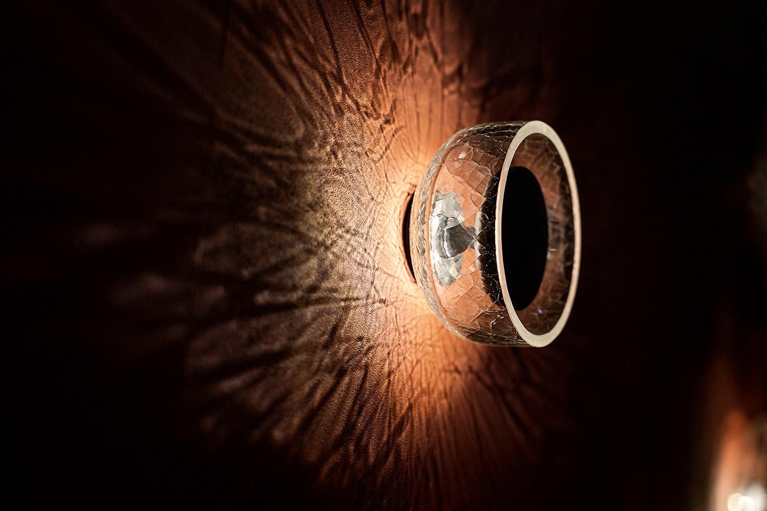 Polished ADesignStudio Crackle W1 Wall Light For Sale