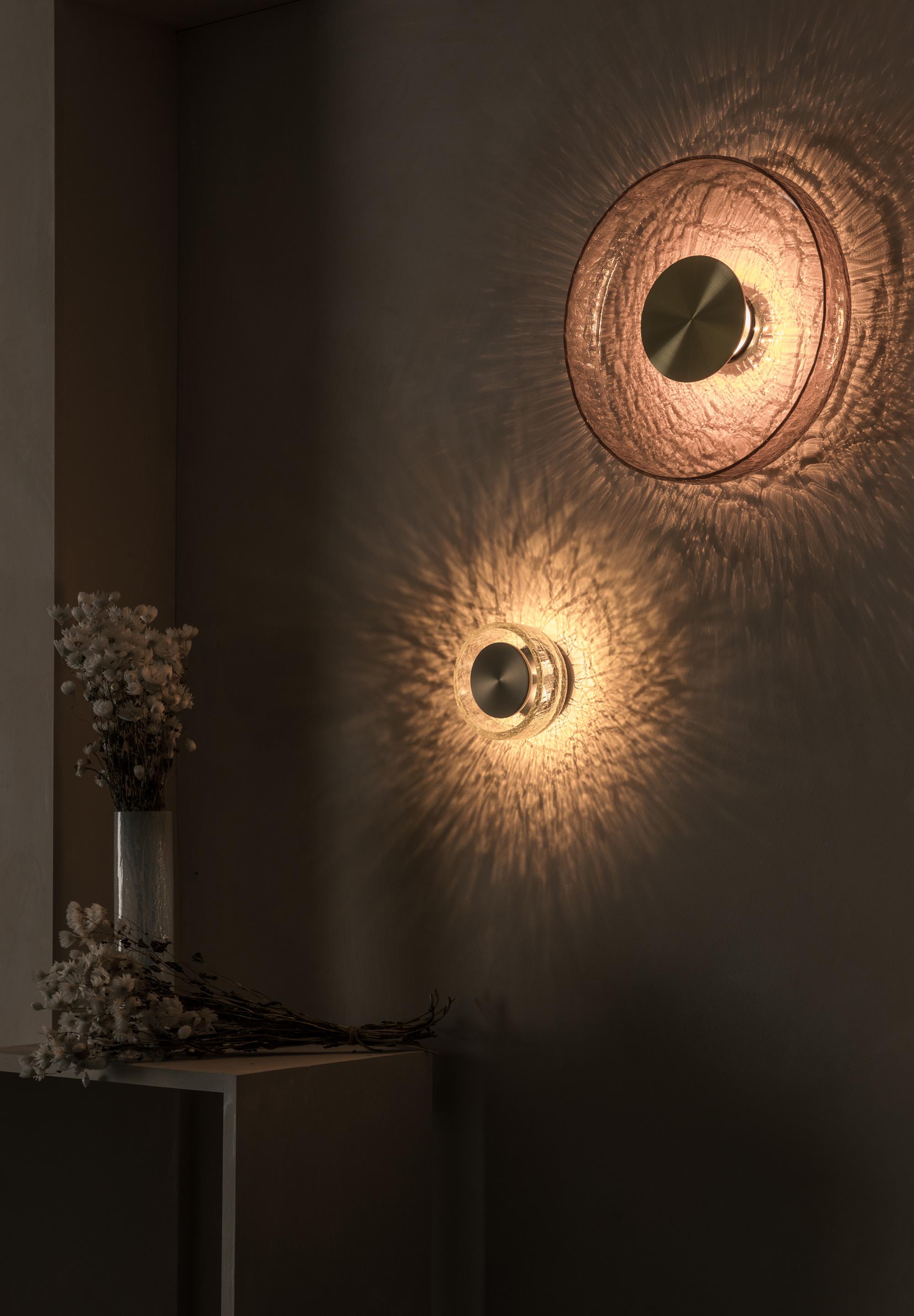 ADesignStudio Crackle W1 Wall Light In New Condition For Sale In Banksmeadow, NSW