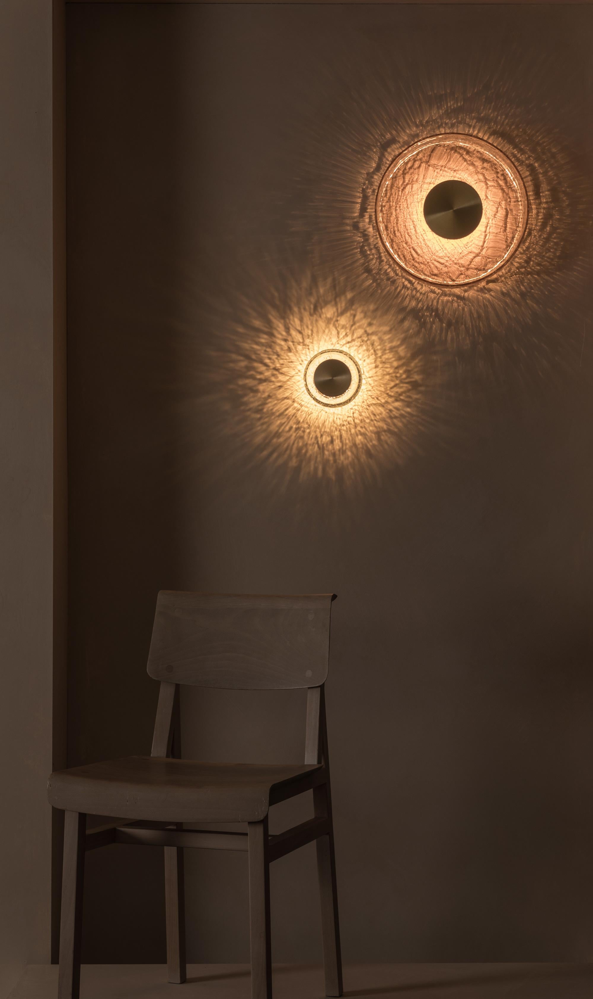Contemporary ADesignStudio Crackle W1 Wall Light For Sale