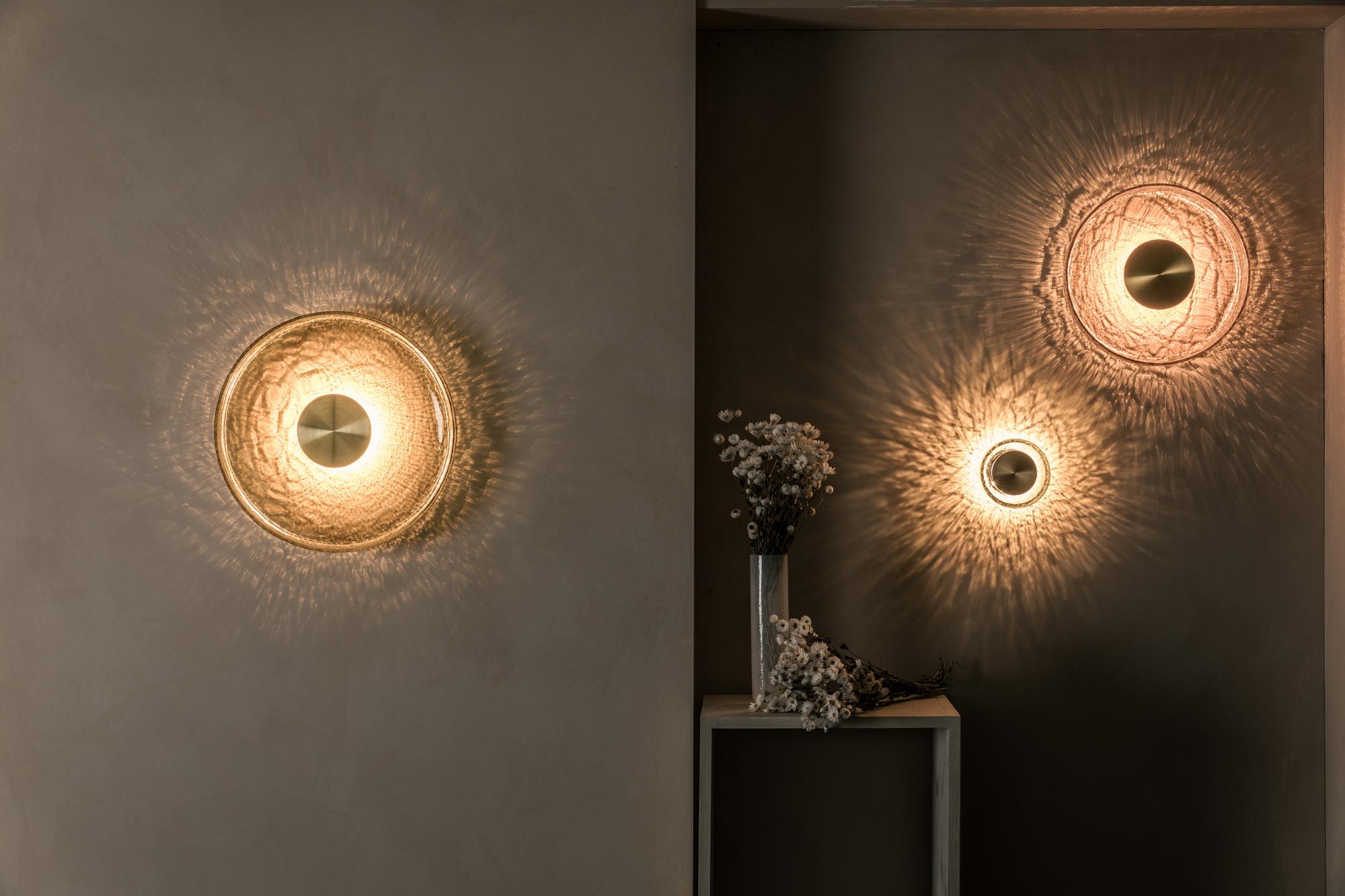 Australian ADesignStudio Crackle W4 Wall Light For Sale