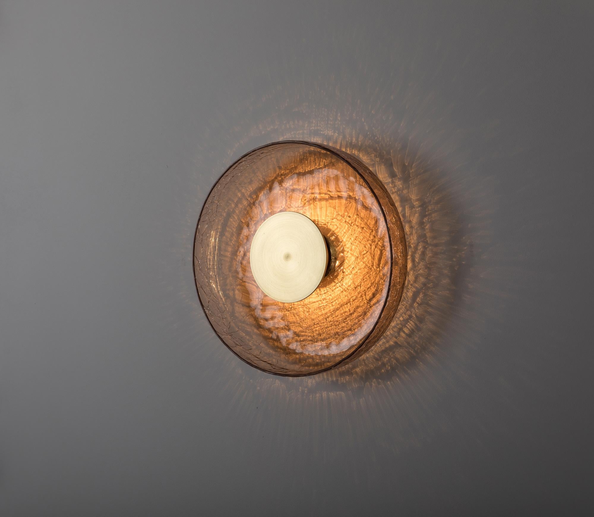 Contemporary ADesignStudio Crackle W4 Wall Light For Sale