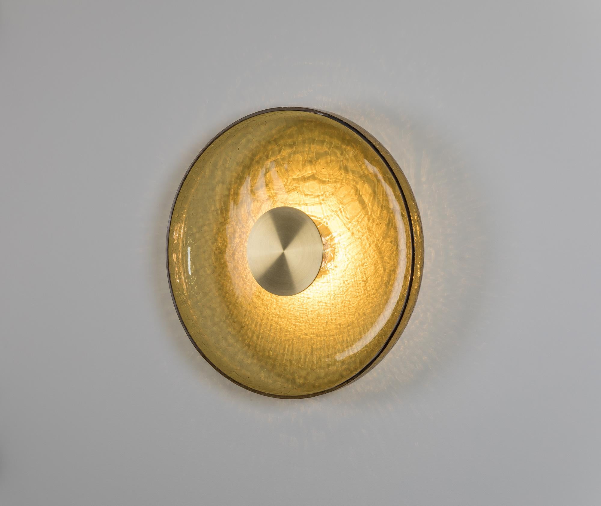 Aluminum ADesignStudio Crackle W4 Wall Light For Sale