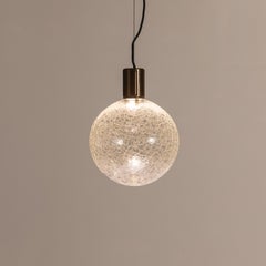 ADesignStudio Eon Sans S2 Pendant Light Spherical Crackle Glass w.. Lueur d'ambiance