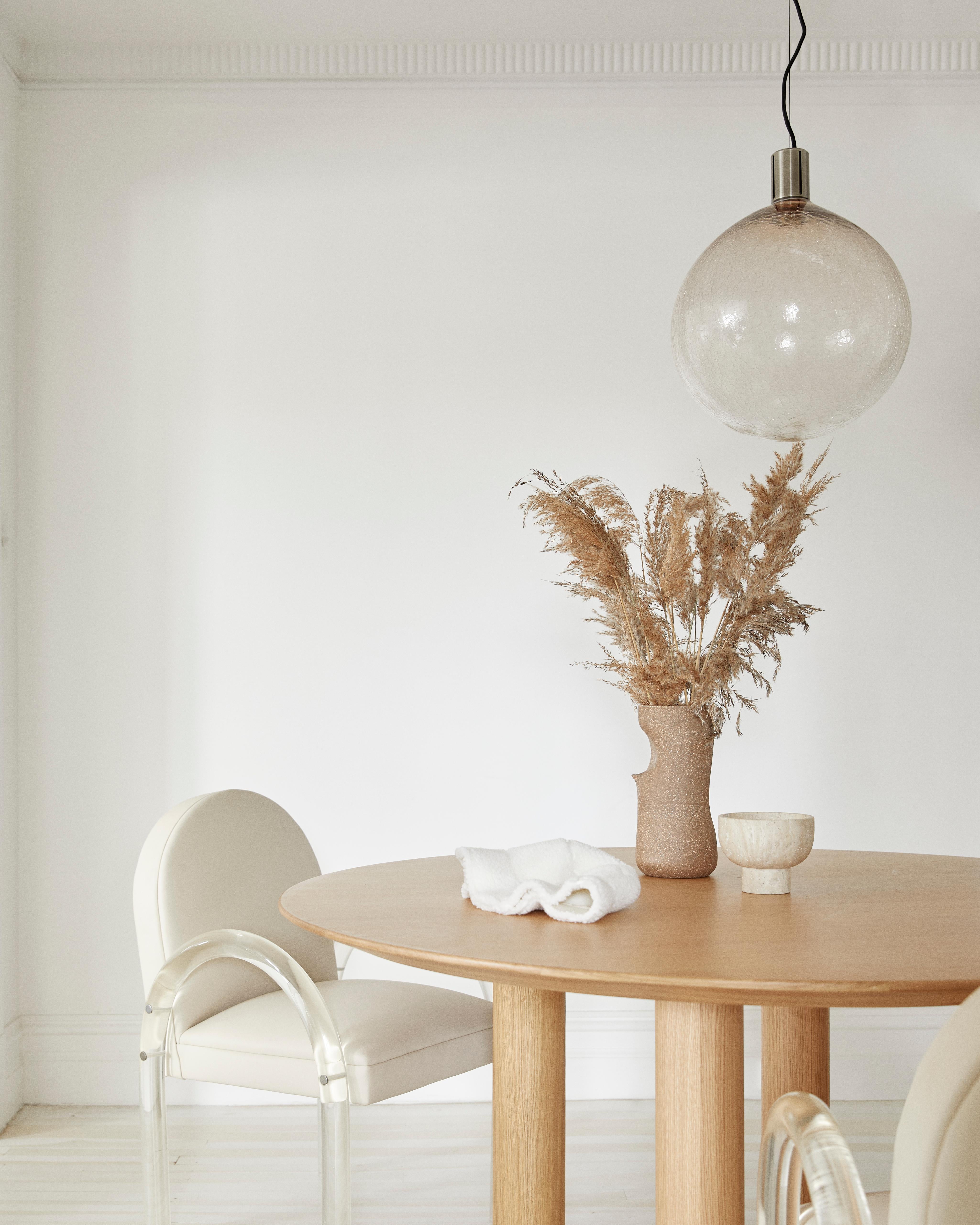 ADesignStudio Eon Sans S3 Lámpara Colgante Esférica de Cristal Craquelado c. Resplandor ambiental Pulido en venta