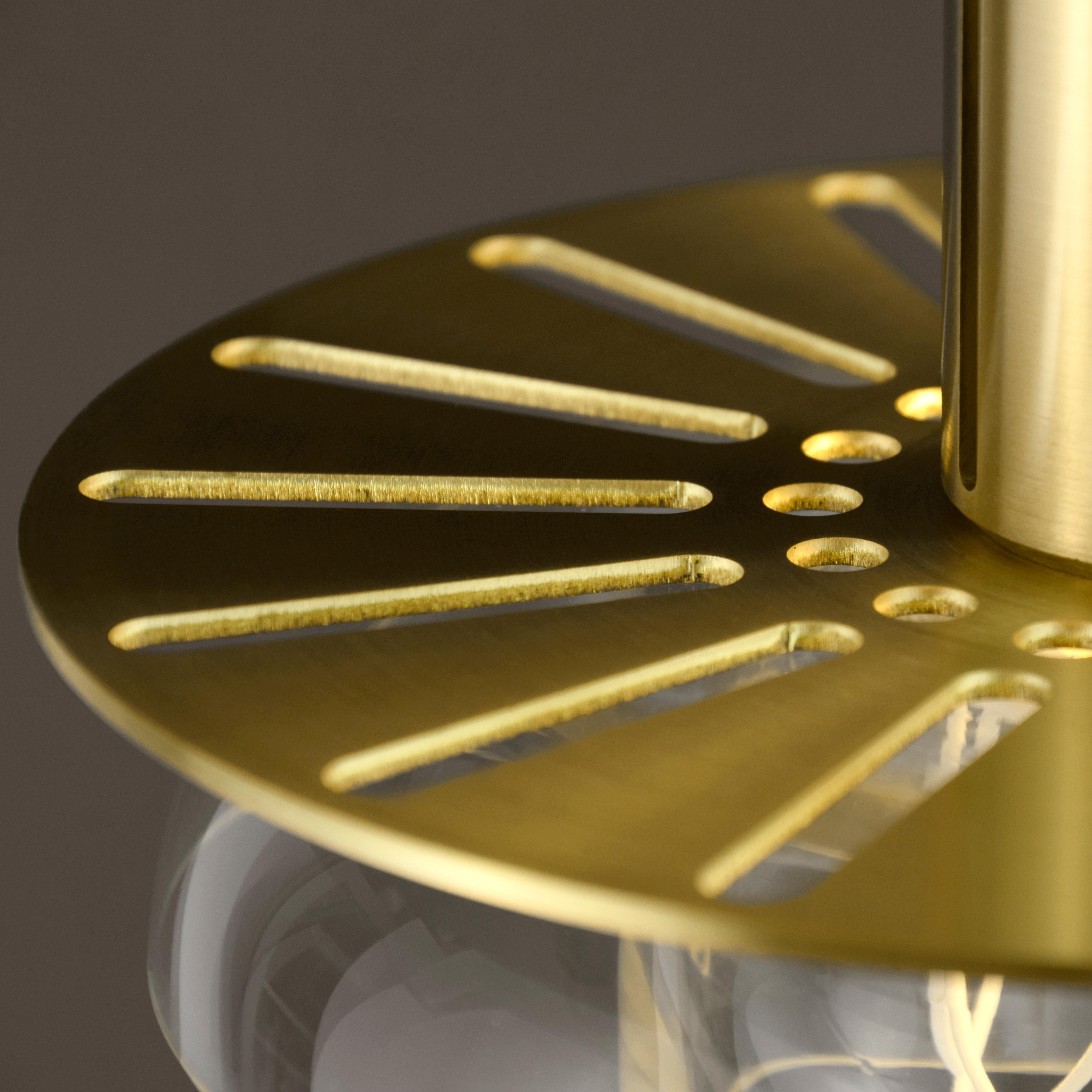 ADesignStudio Greenway S3 Pendelleuchte Nautische Form mit Acryldiffusor (Poliert) im Angebot