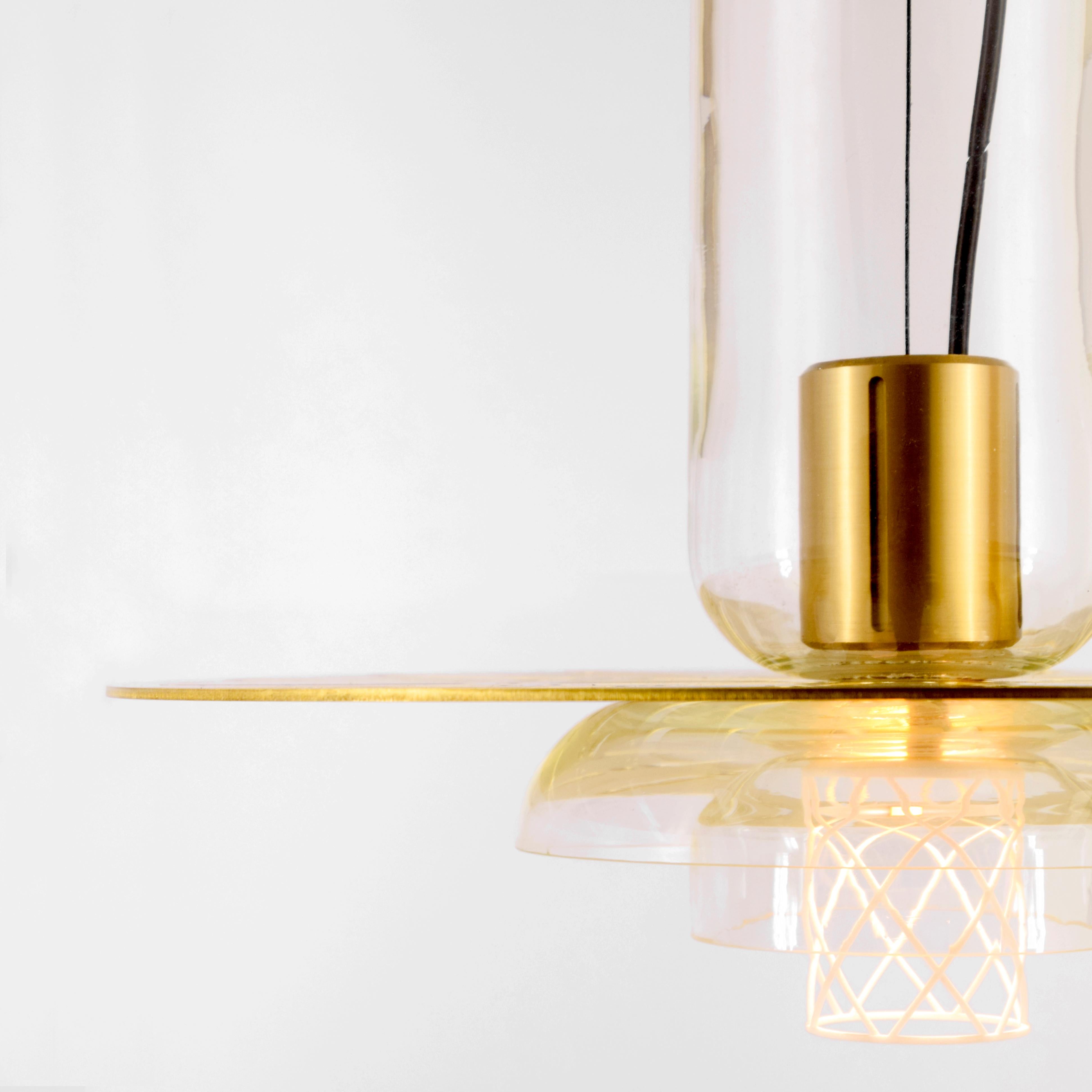 ADesignStudio Greenway S4 Pendelleuchte Nautische Form mit Acryldiffusor (Moderne) im Angebot