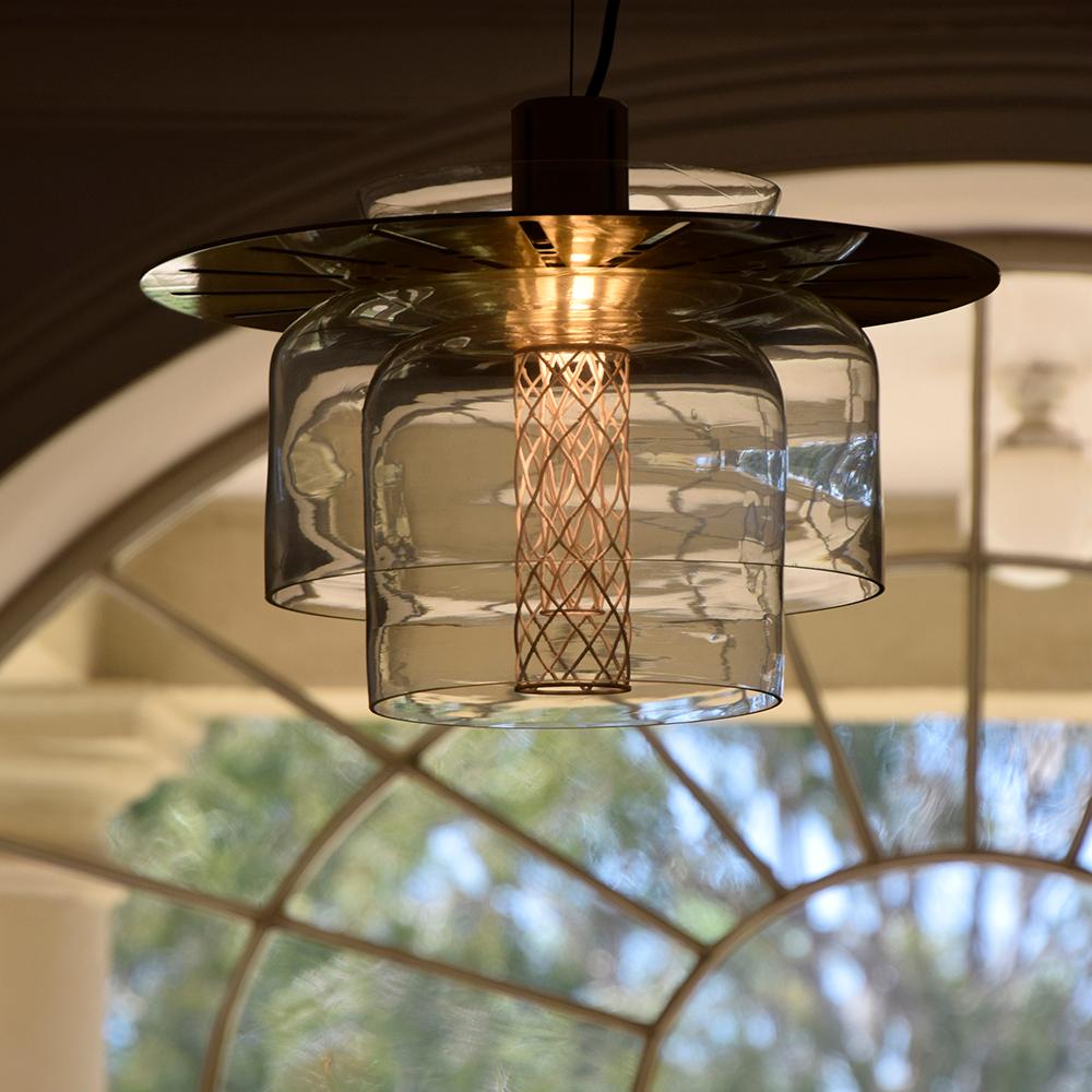 Polished ADesignStudio Greenway S6 Pendant Light Nautical Form with Acrylic Diffuser For Sale