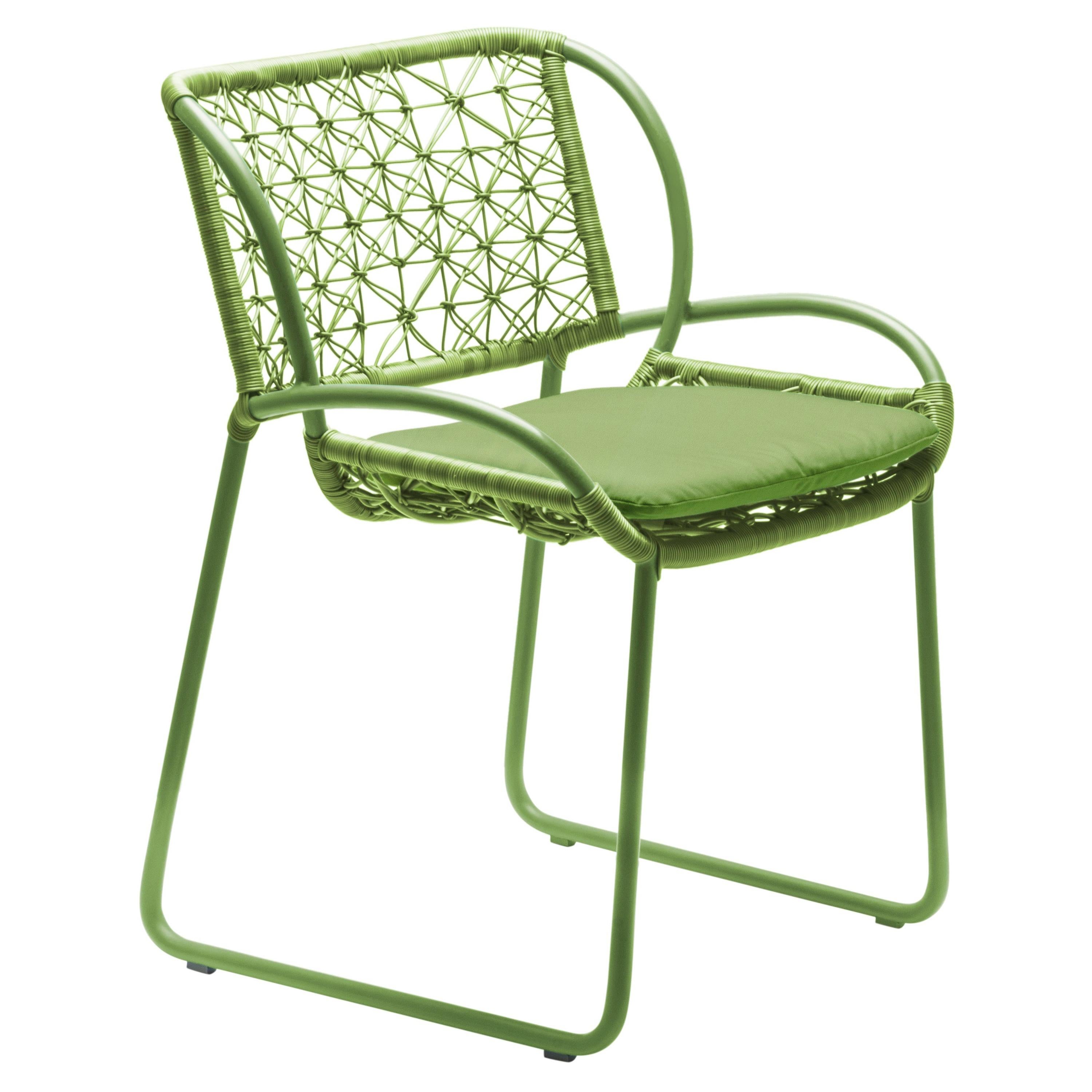 Adesso Lime Green Armchair by Kenneth Cobonpue For Sale