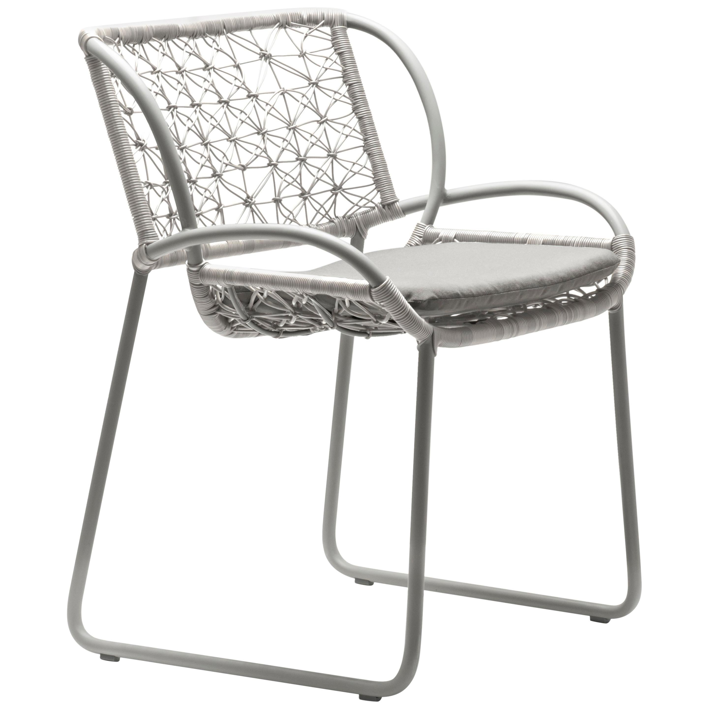 Adesso Pale Grey Armchair by Kenneth Cobonpue