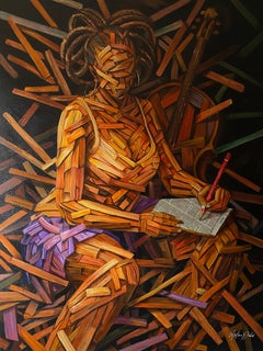 The Preparation - 21st Century Contemporary, Figurative, Africa, Music