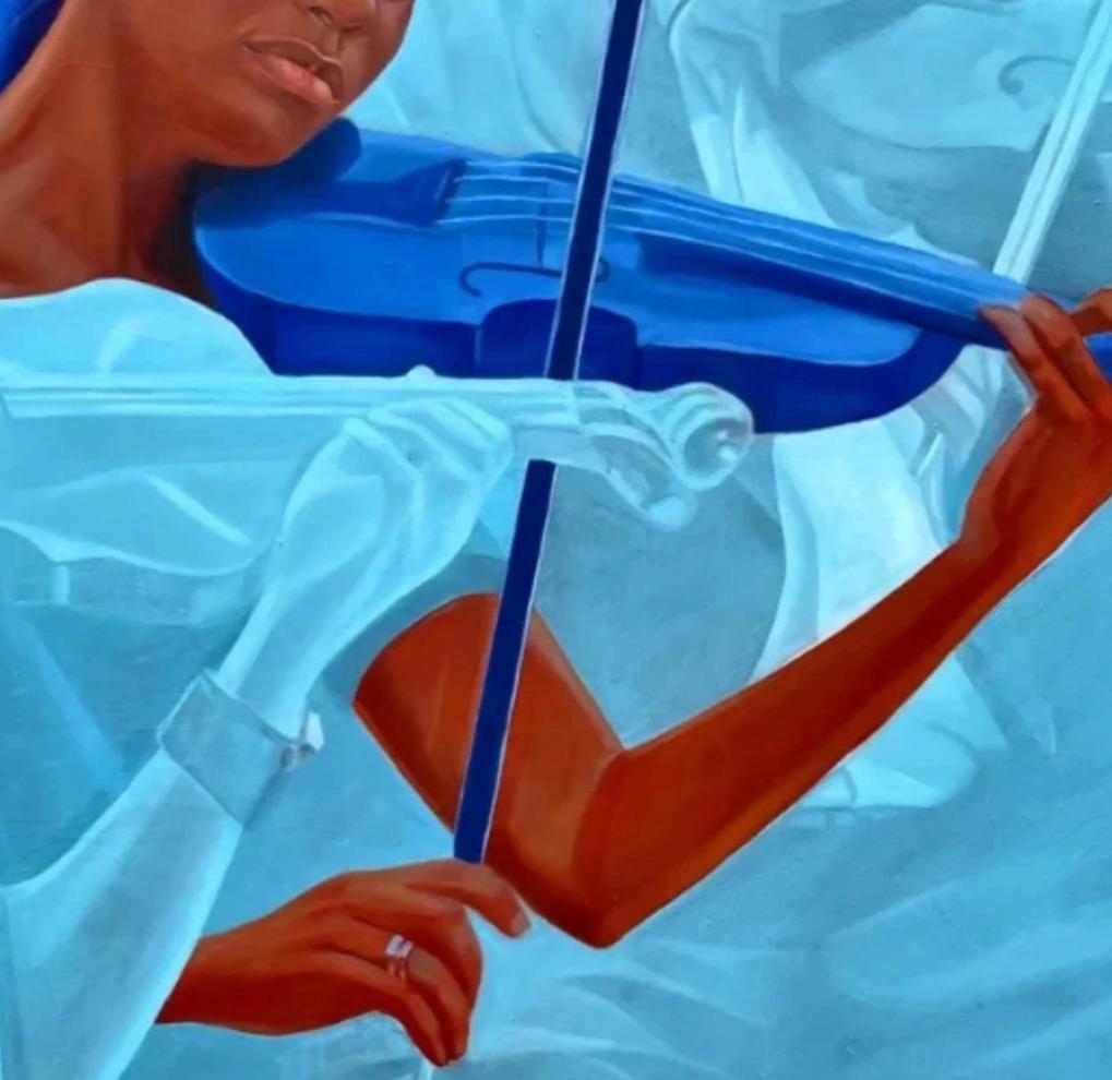 Ritmo e Blues  -21° secolo, Contemporaneo, Figurativo, Africa Femminile, Musicale 1