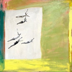 Adi Oren, Sommozzatore, Verde, Giallo, Grande cielo, Figure maschili, Gruppo di persone, Vintage