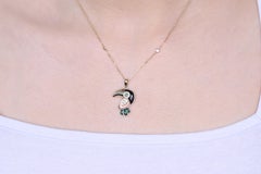 Adia 14K Yellow Gold Round-Cut Emerald Pendant