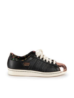 Adidas Adidas x Limited EDT Black Leather Superstar 80v Trainers Size UK 4