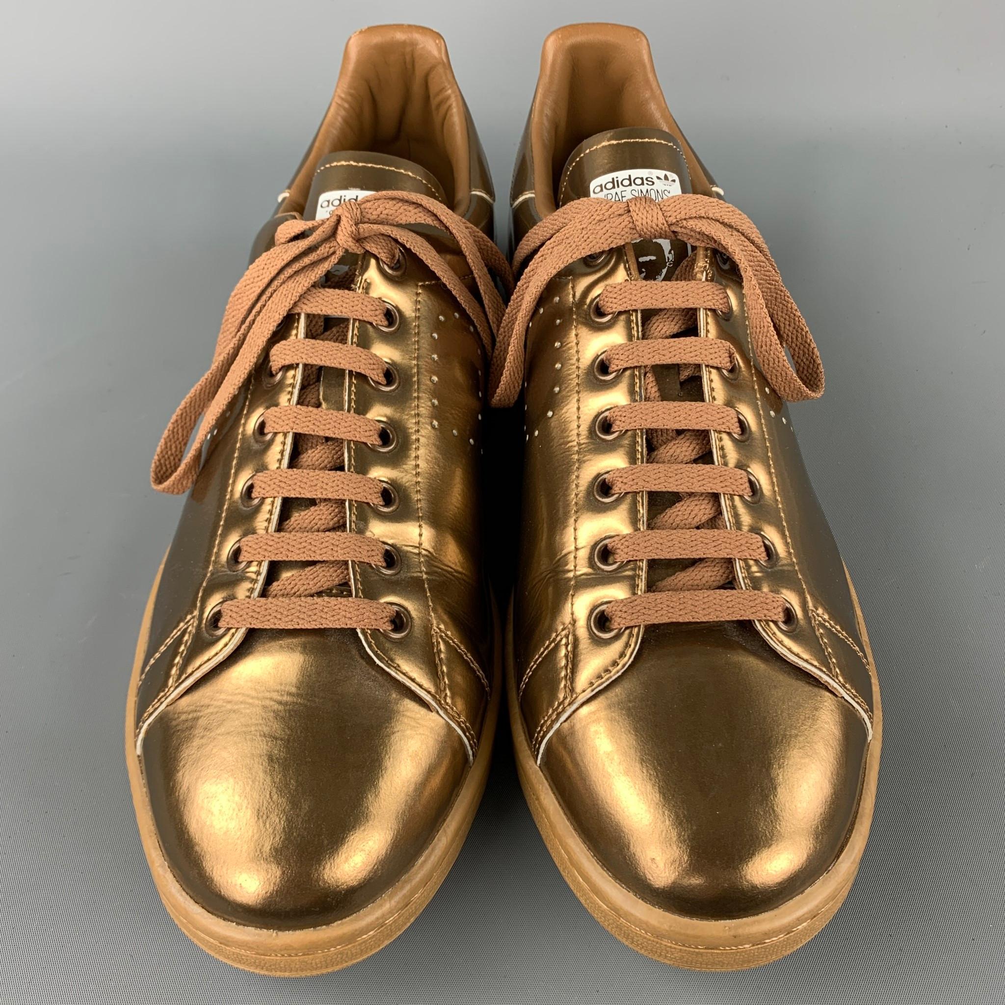 copper designer sneakers